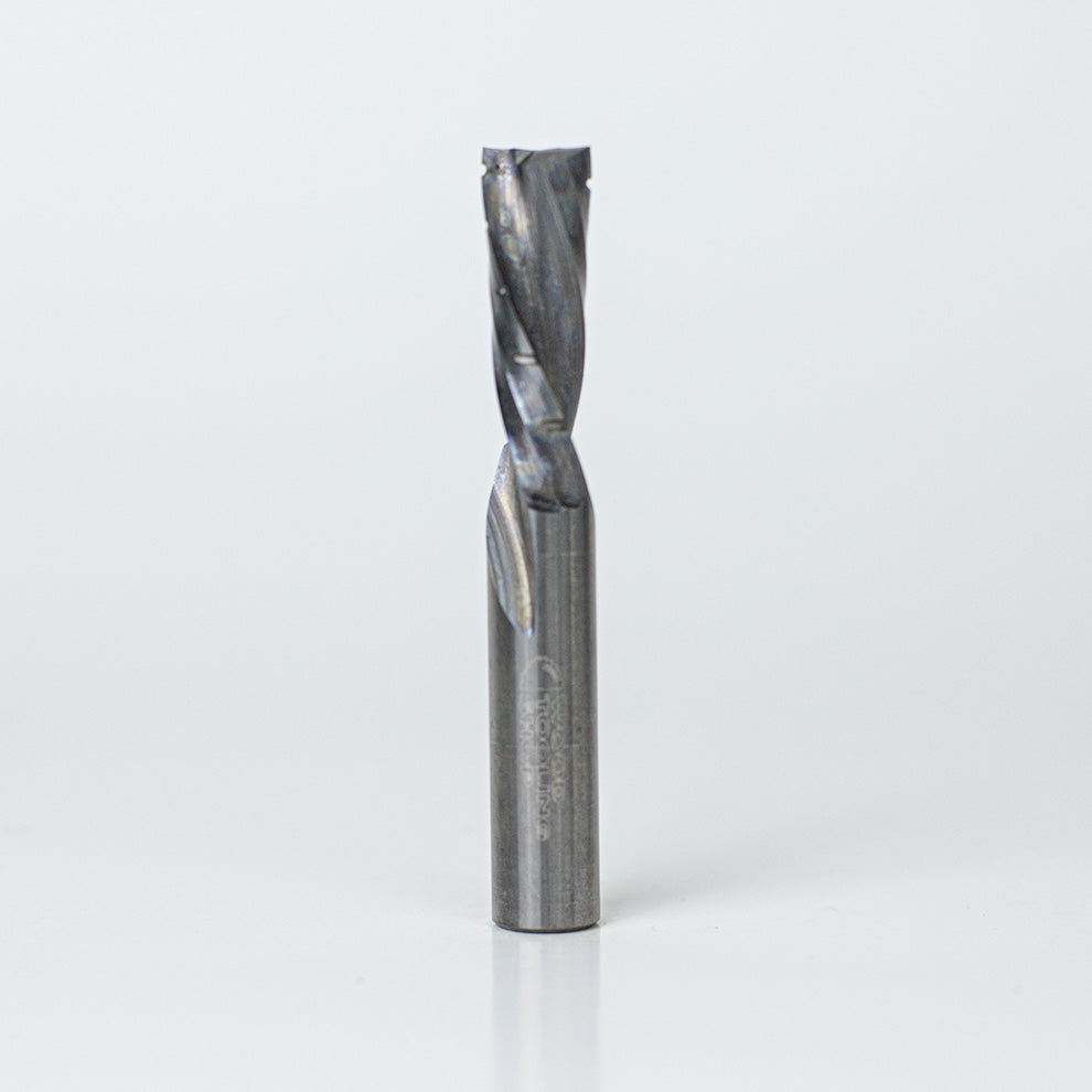 Solid Carbide CNC Router Bit 1/2" x 1-1/2" Down Spiral Chip Breaker RH image 0