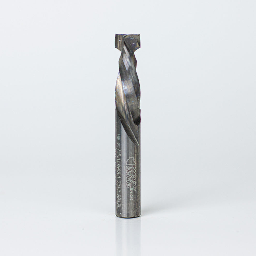 Solid Carbide CNC Router Bit 1/2" x 1-3/8" Compression RH image 0