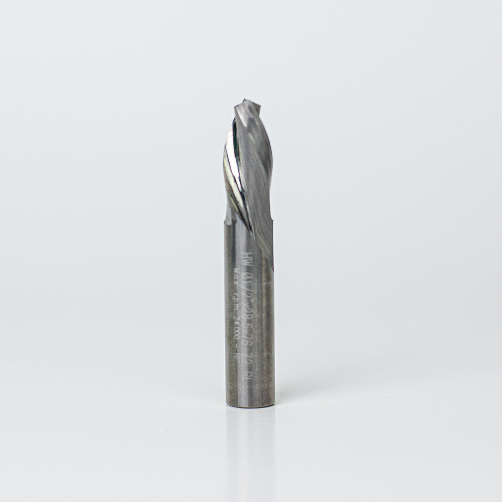 Solid Carbide CNC Router Bit 1/2" Down Spiral Flat Bottom RH image 0