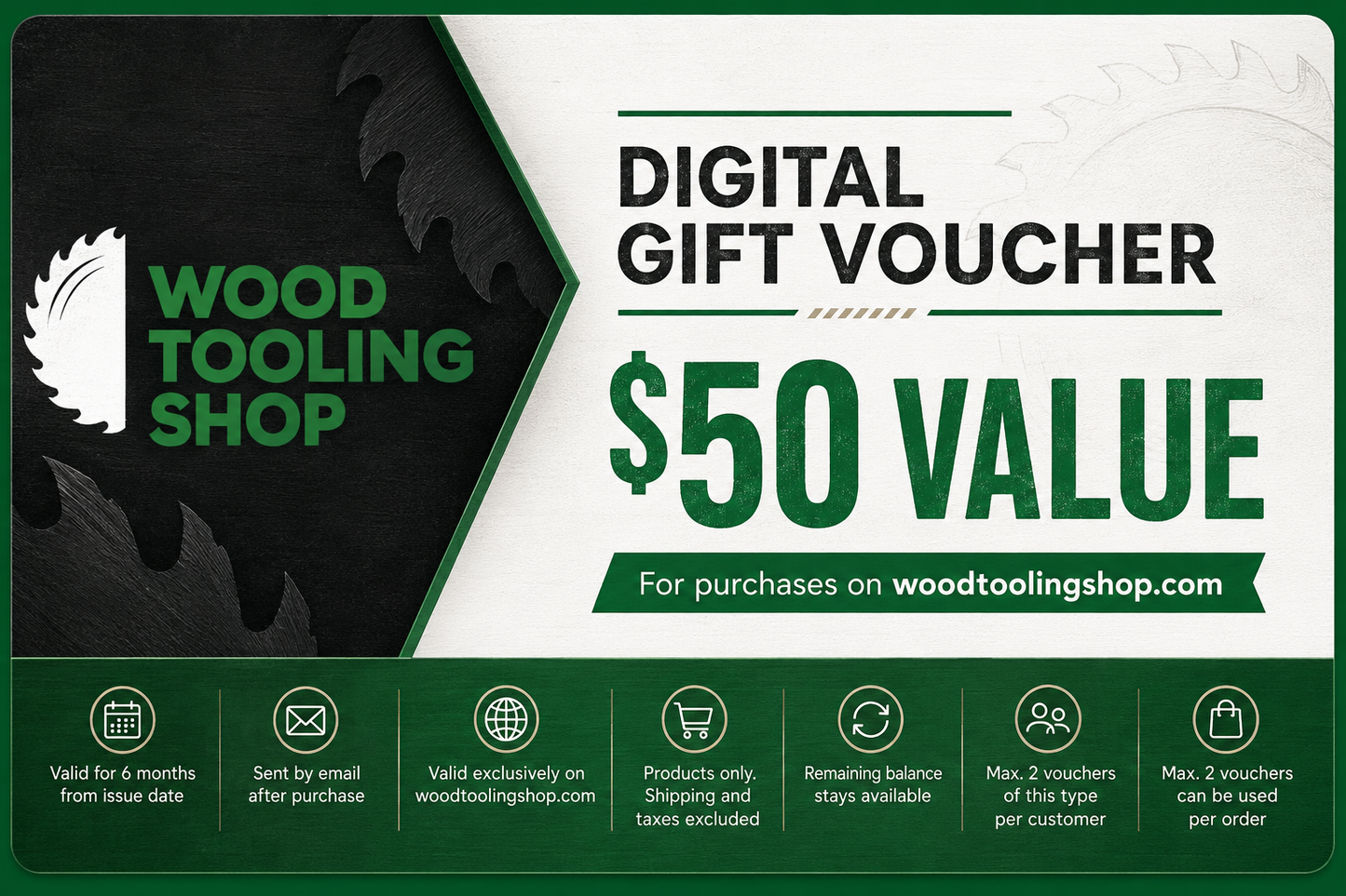 Father's Day Digital Gift Voucher - $50 Value